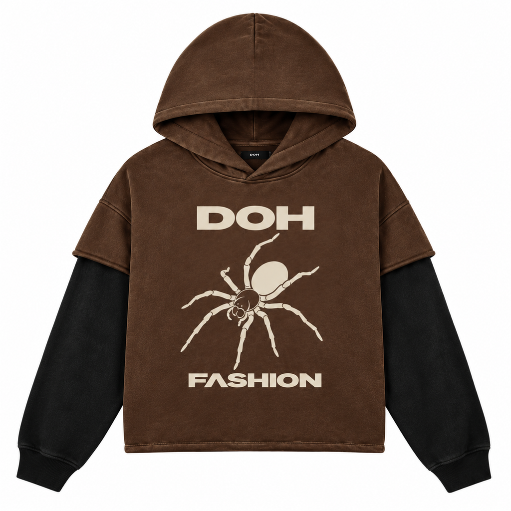 DOH Two-tone Spider Hoodie